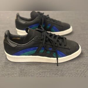 Adidas Originals Campus 80s Book Works Black shoes. Mens 6.5/ women’s 8.5